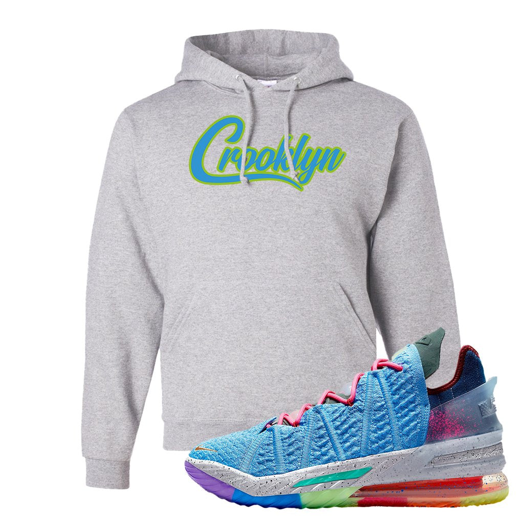 Lebron 18 Best 1-9 Hoodie | Crooklyn, Ash