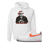 Air Force 1 Low Crimson Grind Rubber Hoodie | Capone Illustration, White