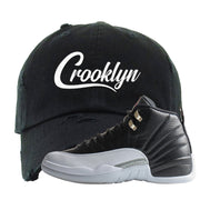 Playoff 12s Distressed Dad Hat | Crooklyn, Black