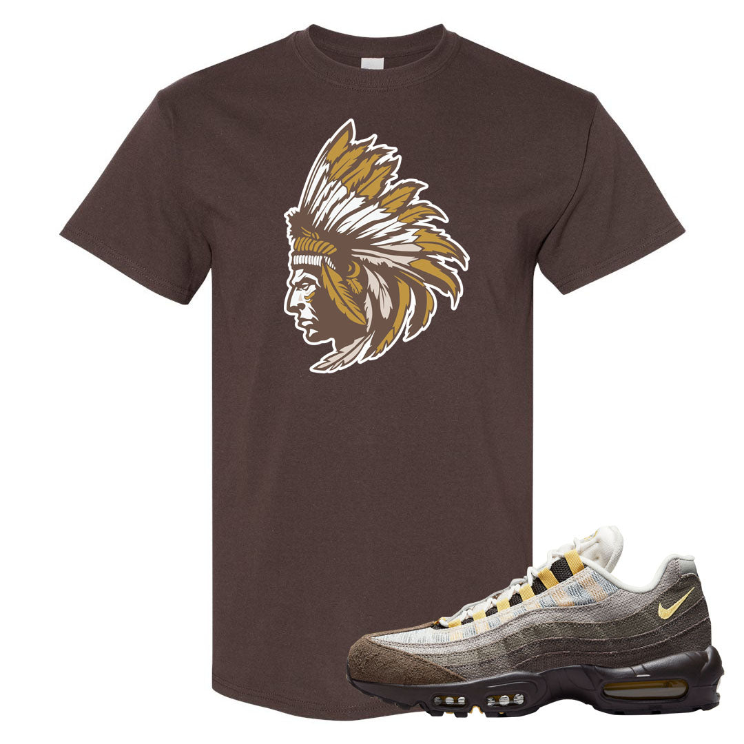 Ironstone Hemp 95s T Shirt | Indian Chief, Chocolate