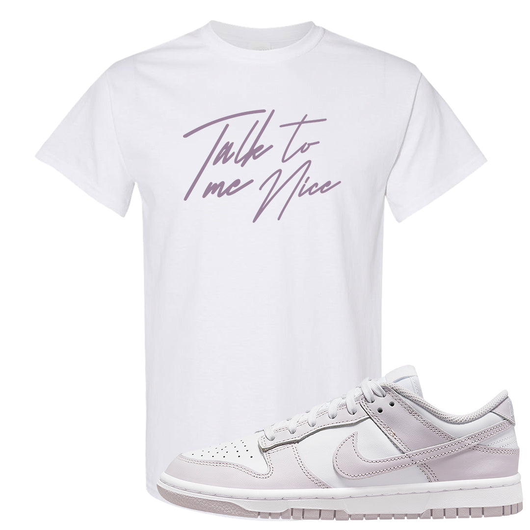 Venice Low Dunks T Shirt | Talk To Me Nice, White
