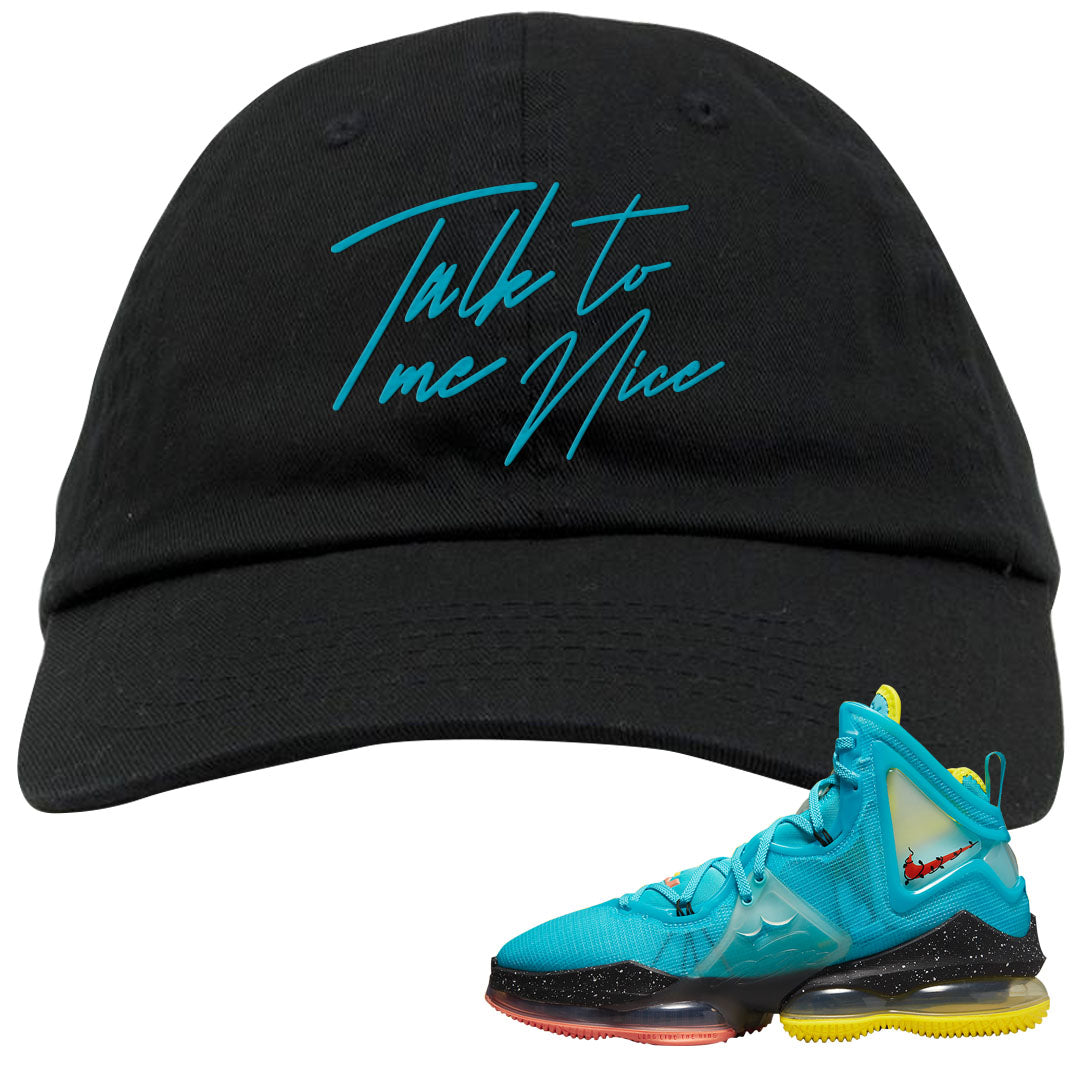 South Beach Christmas Bron 19s Dad Hat | Talk To Me Nice, Black