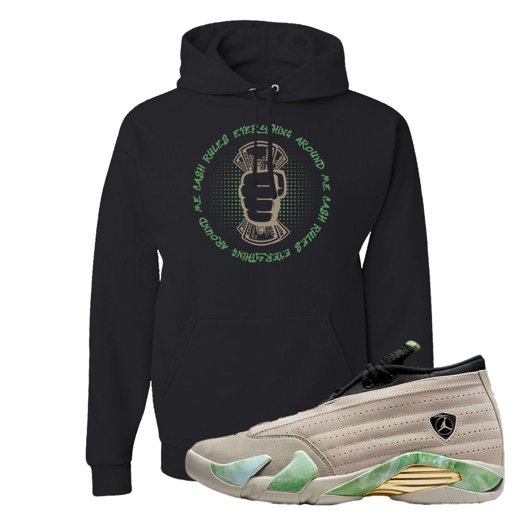 Fortune Low 14s Hoodie | Cash Rules Everything Around Me, Black