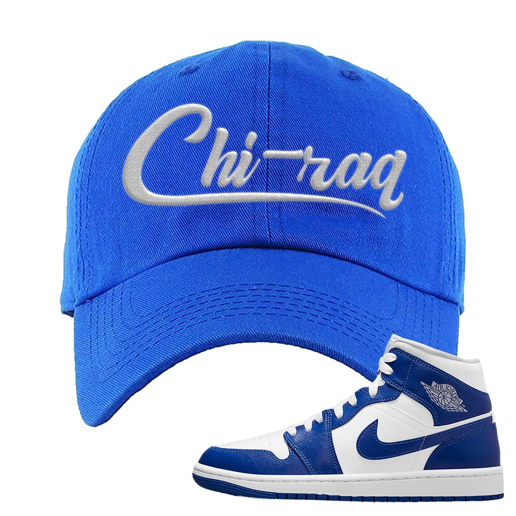 Air Jordan 1 Mid Kentucky Blue Dad Hat | Chiraq, Royal