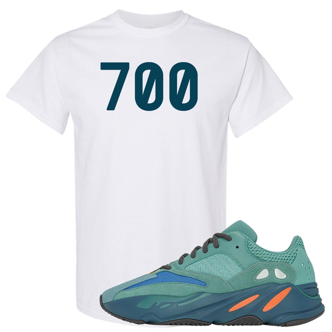 Faded Azure 700s T Shirt | 700, White