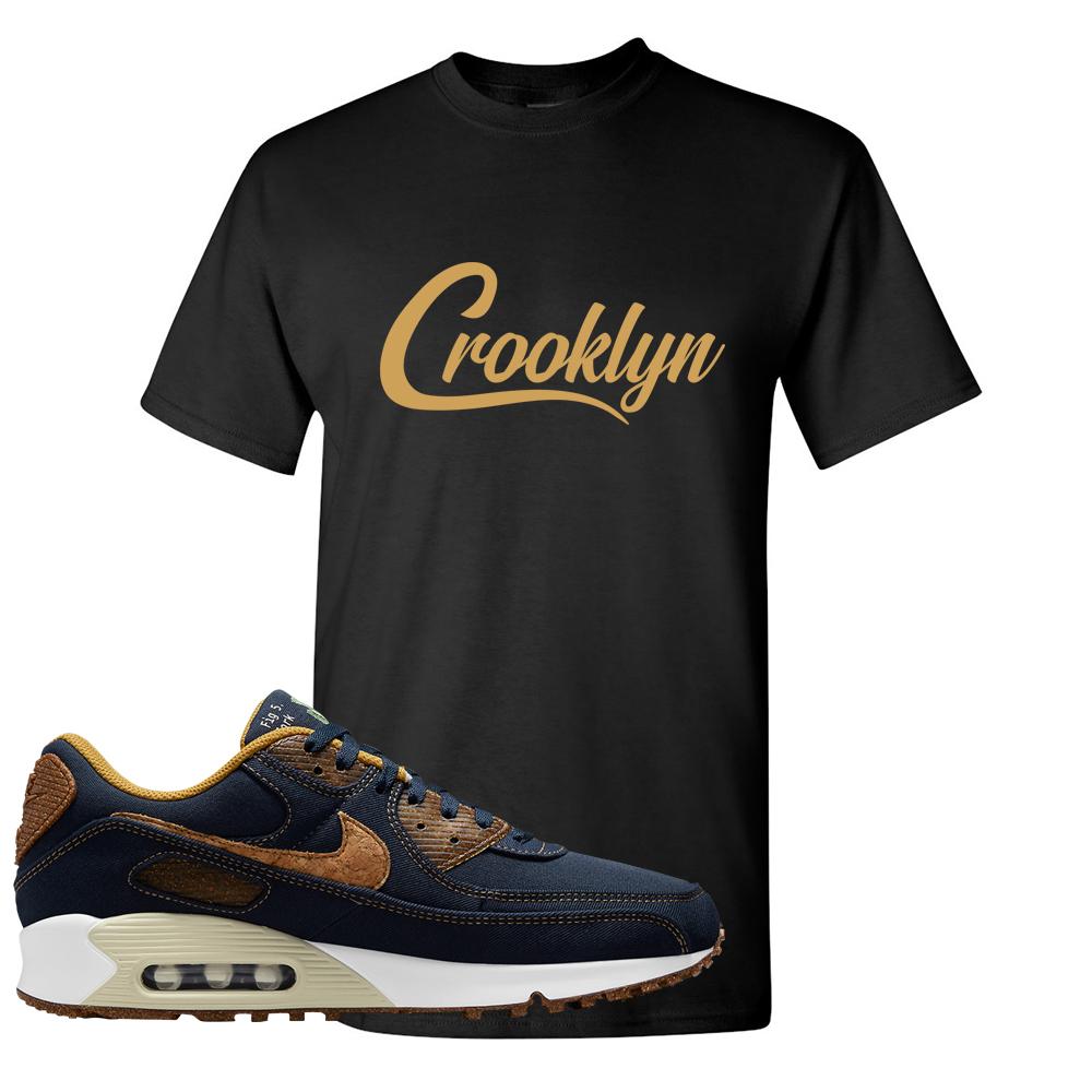 Cork Obsidian 90s T Shirt | Crooklyn, Black