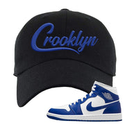 Air Jordan 1 Mid Kentucky Blue Dad Hat | Crooklyn, Black