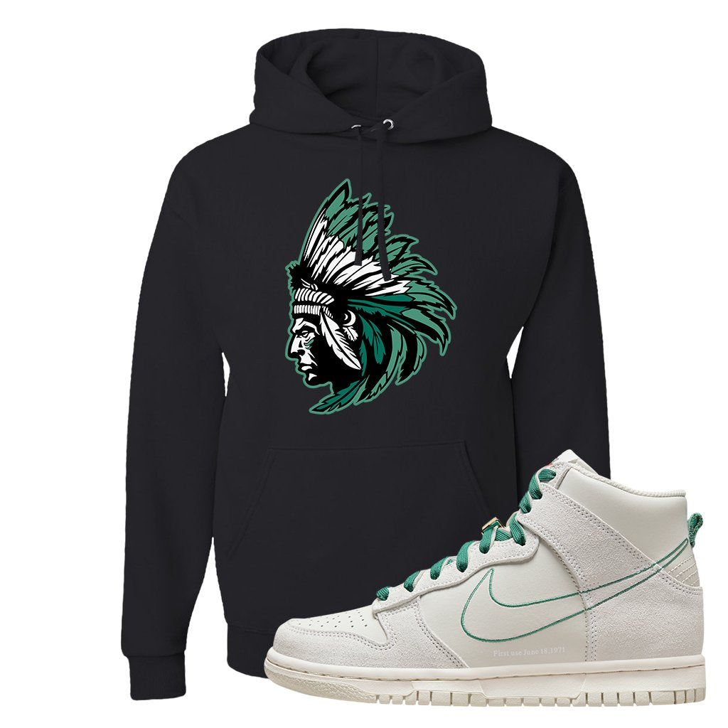 First Use High Dunks Hoodie | Indian Chief, Black