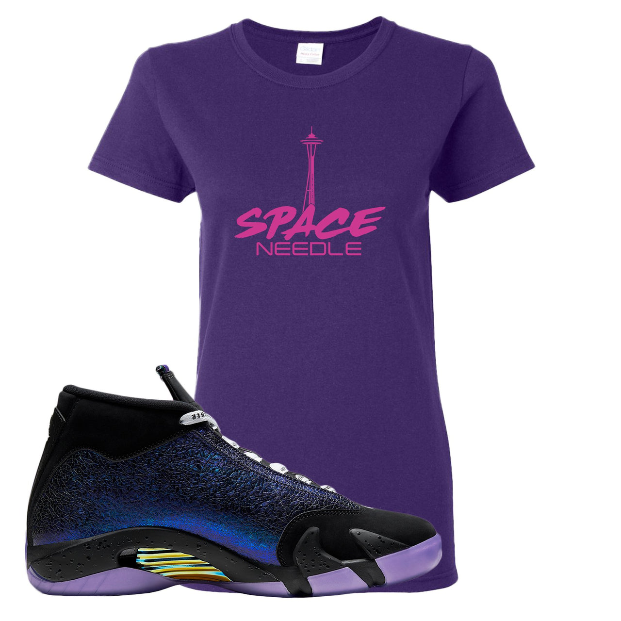 Doernbecher 14s Womens T Shirt | Space Needle, Purple
