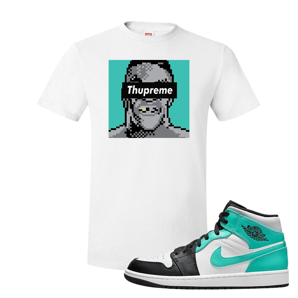 Air Jordan 1 Mid Tropical Twist T Shirt | Thupreme, White