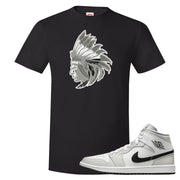 Light Smoke Grey Mid 1s T Shirt | Indian Chief, Black