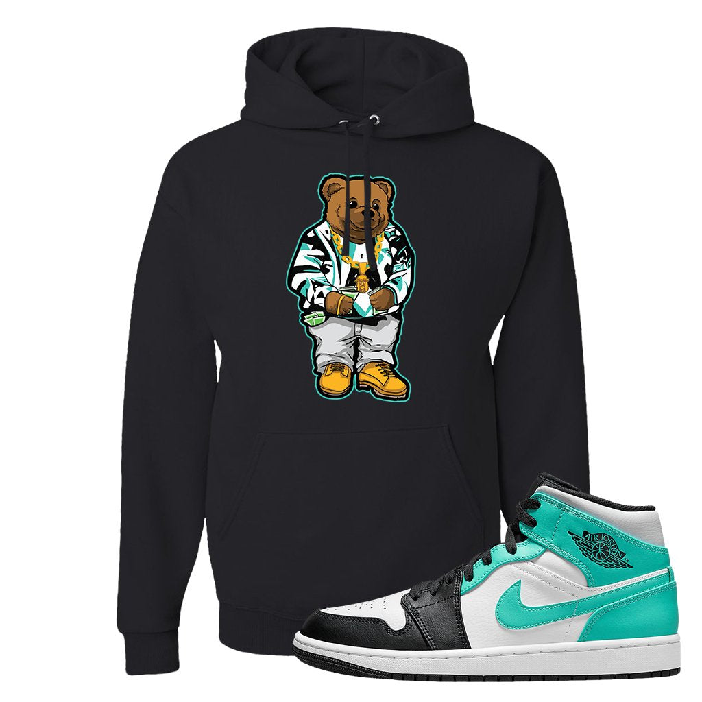 Air Jordan 1 Mid Tropical Twist Hoodie | Sweater Bear, Black