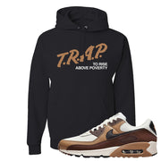 Air Max 90 Dark Driftwood Hoodie | Trap To Rise Above Poverty, Black