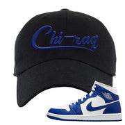 Air Jordan 1 Mid Kentucky Blue Dad Hat | Chiraq, Black