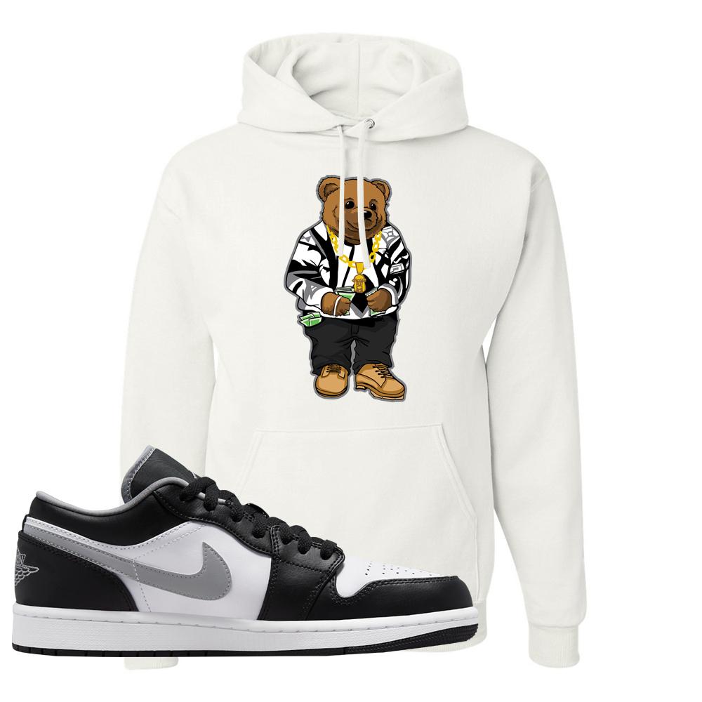 Air Jordan 1 Low Black Medium Grey Hoodie | Sweater Bear, White