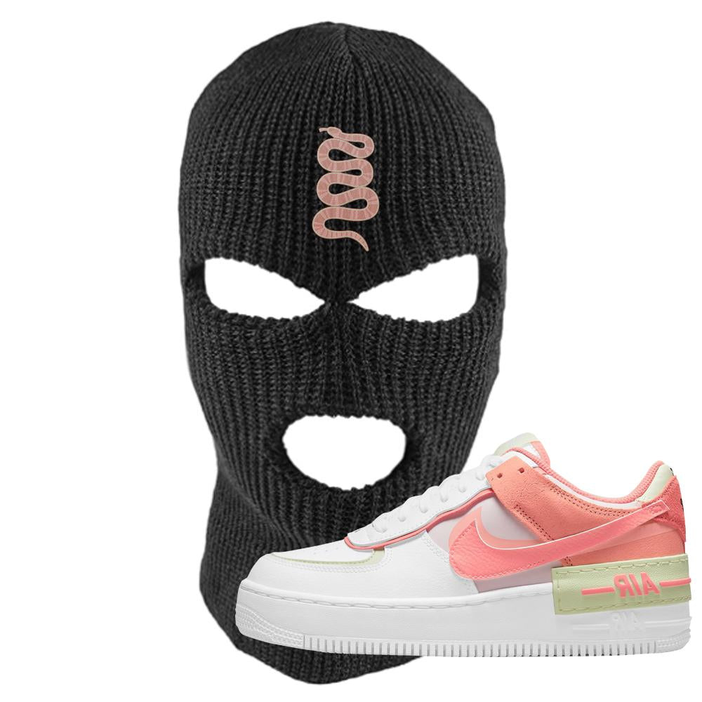 Air Force 1 Low Shadow Magic Ember Ski Mask | Coiled Snake, Black