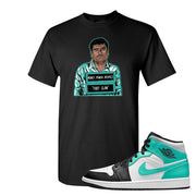 Air Jordan 1 Mid Tropical Twist T Shirt | El Chapo Illustration, Black