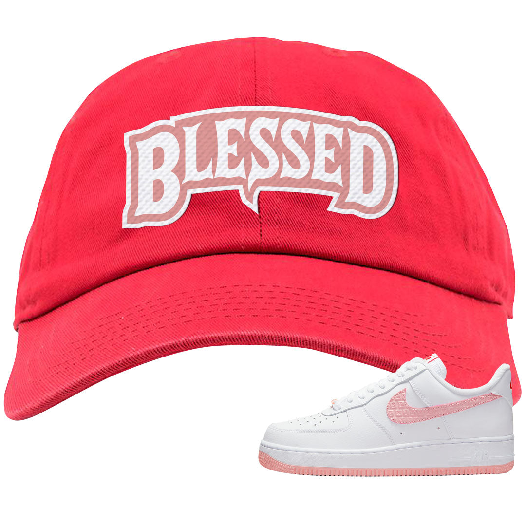 Valentine's Day 2022 AF1s Dad Hat | Blessed Arch, Red