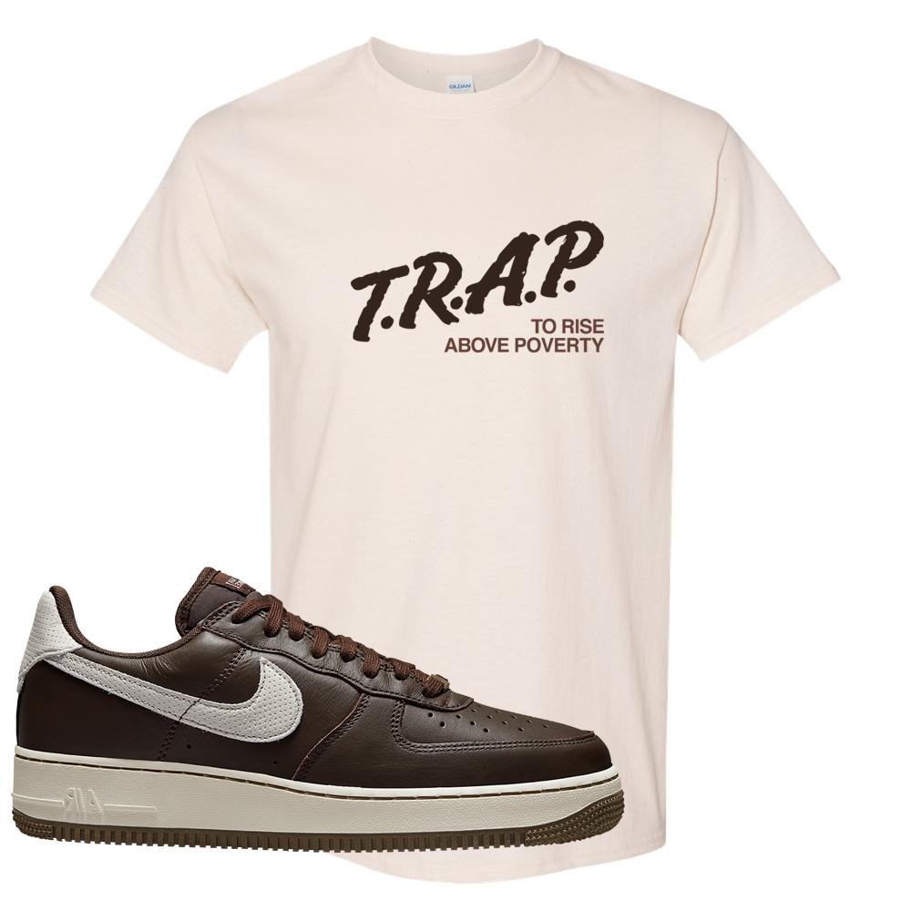 Dark Chocolate Leather 1s T Shirt | Trap To Rise Above Poverty, Natural