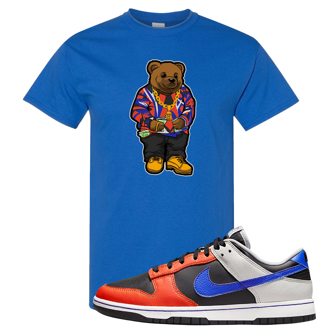 75th Anniversary Low Dunks T Shirt | Sweater Bear, Royal