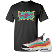Air Max 95 Black History Month Sneaker Black T Shirt | Tees to match Nike Air Max 95 Black History Month Shoes | Hood Rats