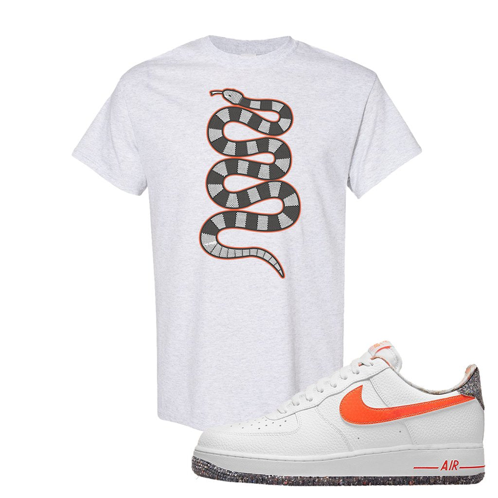 Air Force 1 Low Crimson Grind Rubber T Shirt | Coiled Snake, Ash