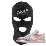 Air Jordan 1 Low Pastel Ski Mask | Trap To Rise Above Poverty, Black