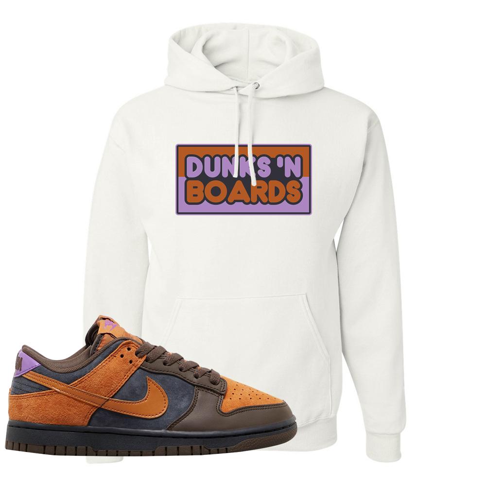 SB Dunk Low Cider Hoodie | Dunks N Boards, White