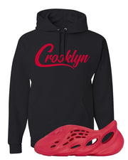 Vermillion Foam Runners Hoodie | Crooklyn, Black