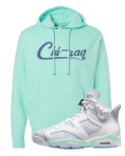 Mint Foam 6s Hoodie | Chiraq, Mint