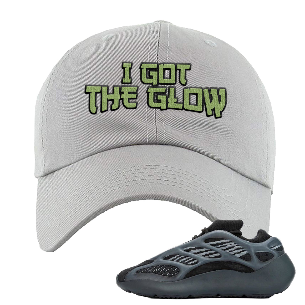 Alvah v3 700s Dad Hat | I Got The Glow, Light Gray