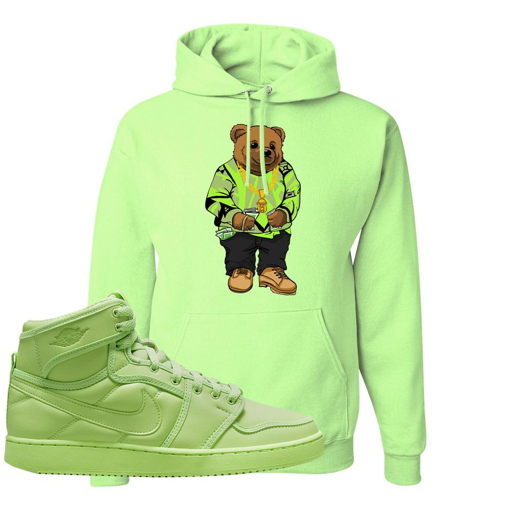 Neon Green KO 1s Hoodie | Sweater Bear, Neon Green