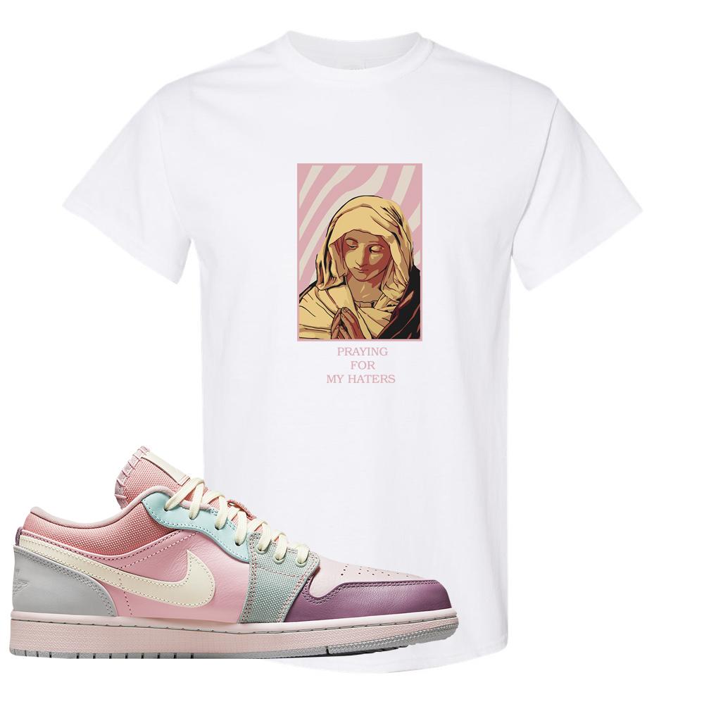 Air Jordan 1 Low Pastel T Shirt | God Told Me, White