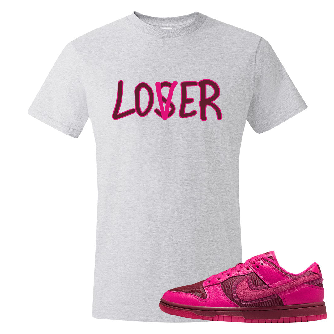 2022 Valentine's Day Low Dunks T Shirt | Lover, Ash
