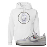 Toasty Low 1s Hoodie | Cash Rules Everything Around Me, White