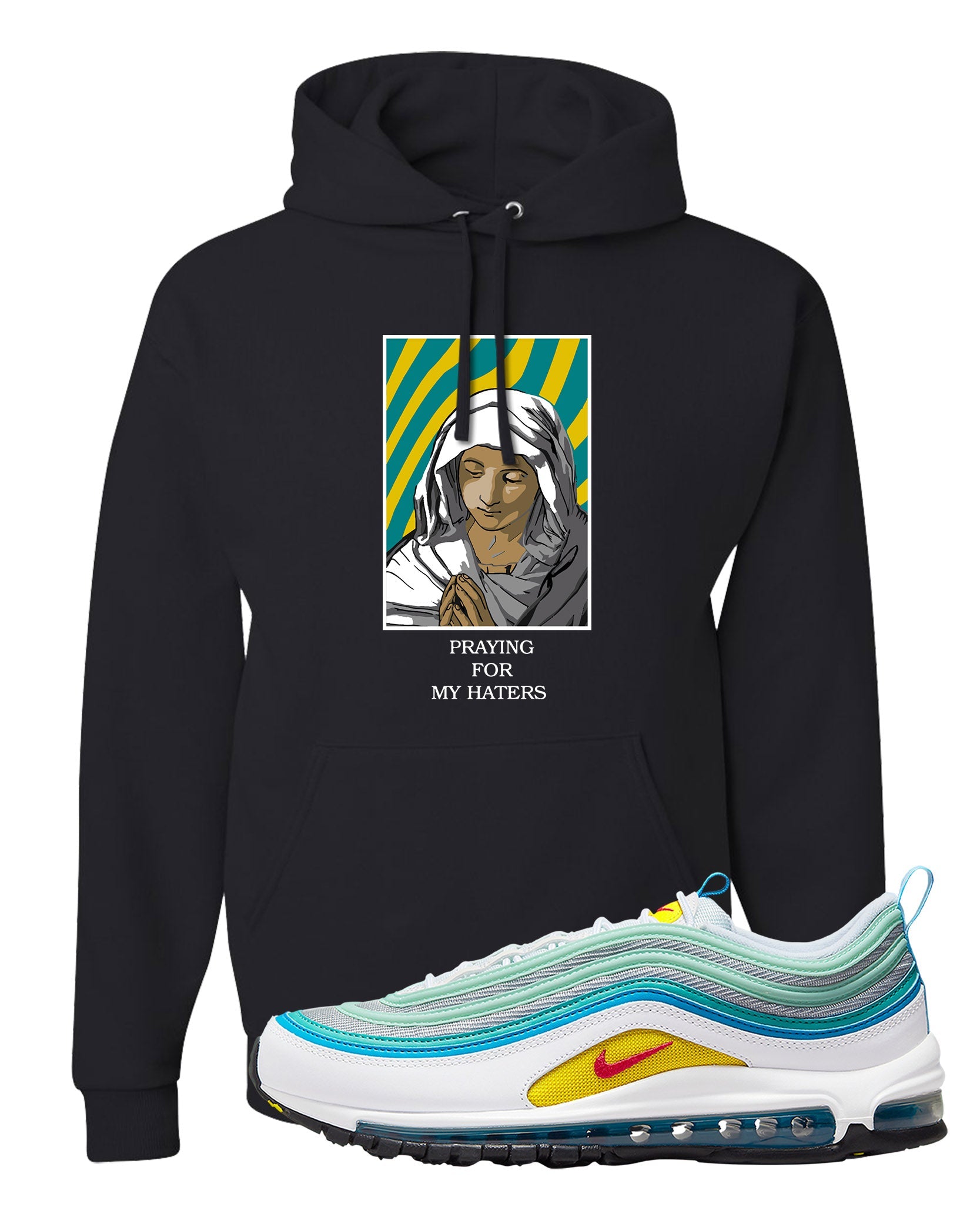 Spring Floral 97s Hoodie | God Told Me, Black