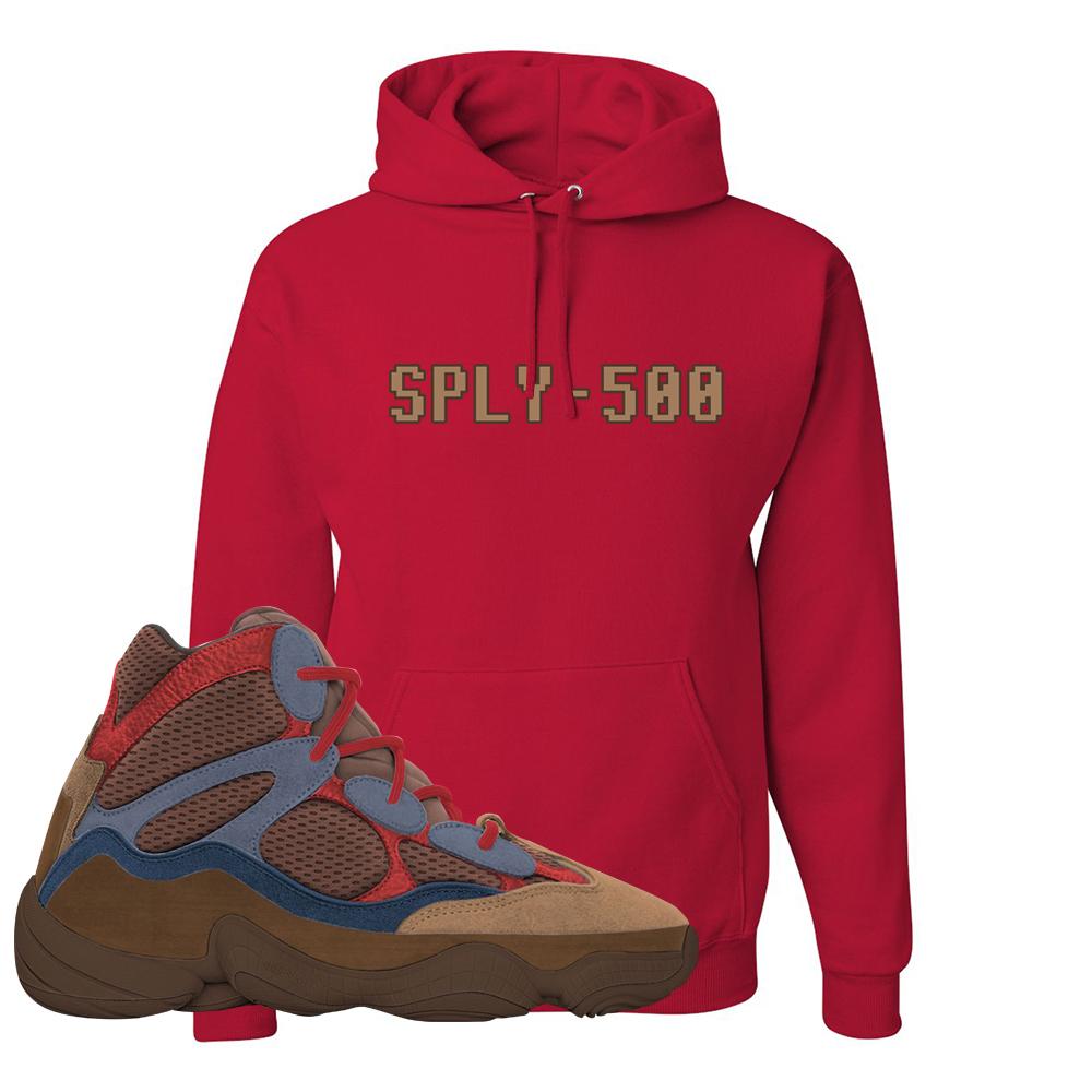 Yeezy 500 High Sumac Hoodie | Sply-500, Red
