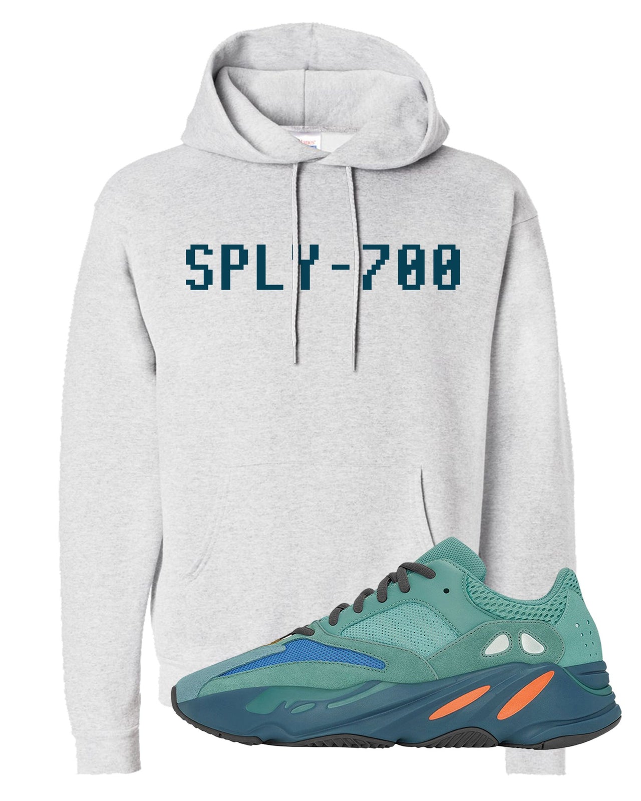 Faded Azure 700s Hoodie | Sply-700, Ash