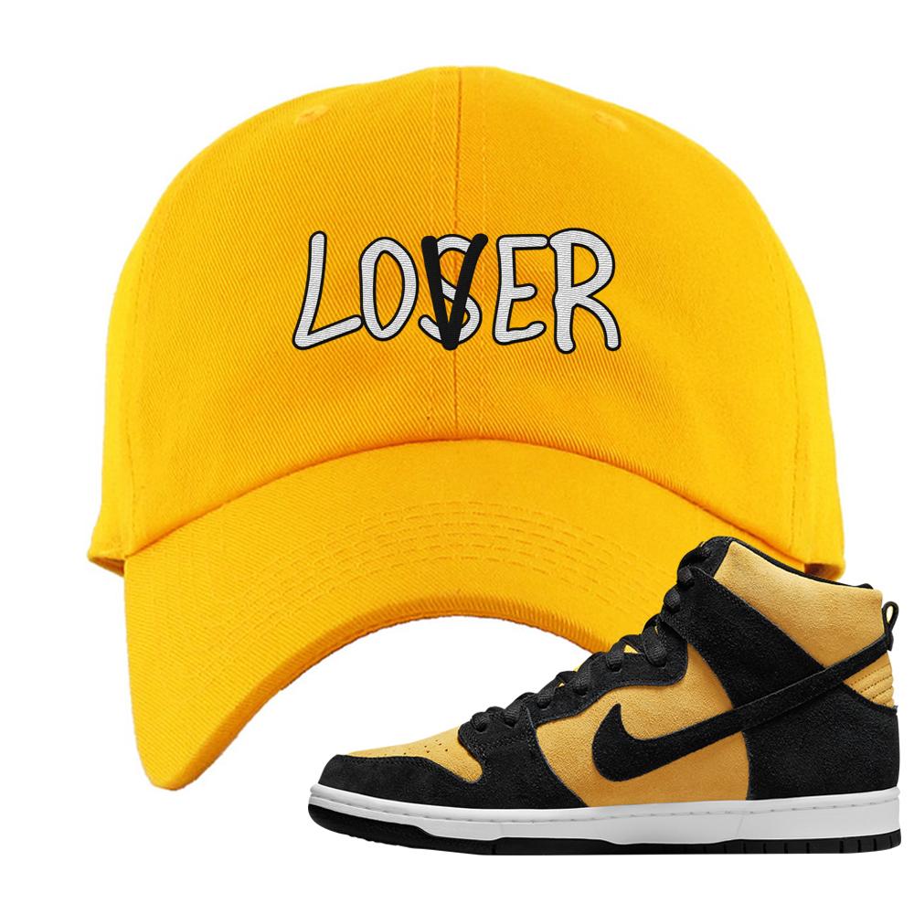 Reverse Goldenrod High Dunks Dad Hat | Lover, Gold