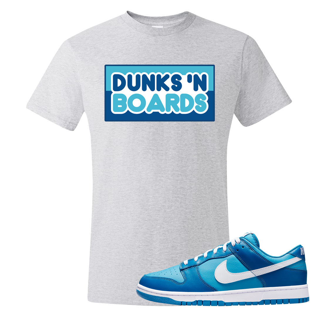 Dark Marina Blue Low Dunks T Shirt | Dunks N Boards, Ash