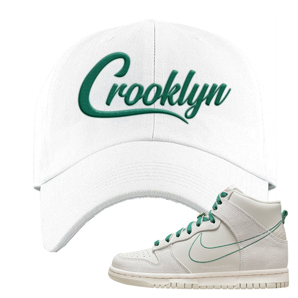 First Use High Dunks Dad Hat | Crooklyn, White
