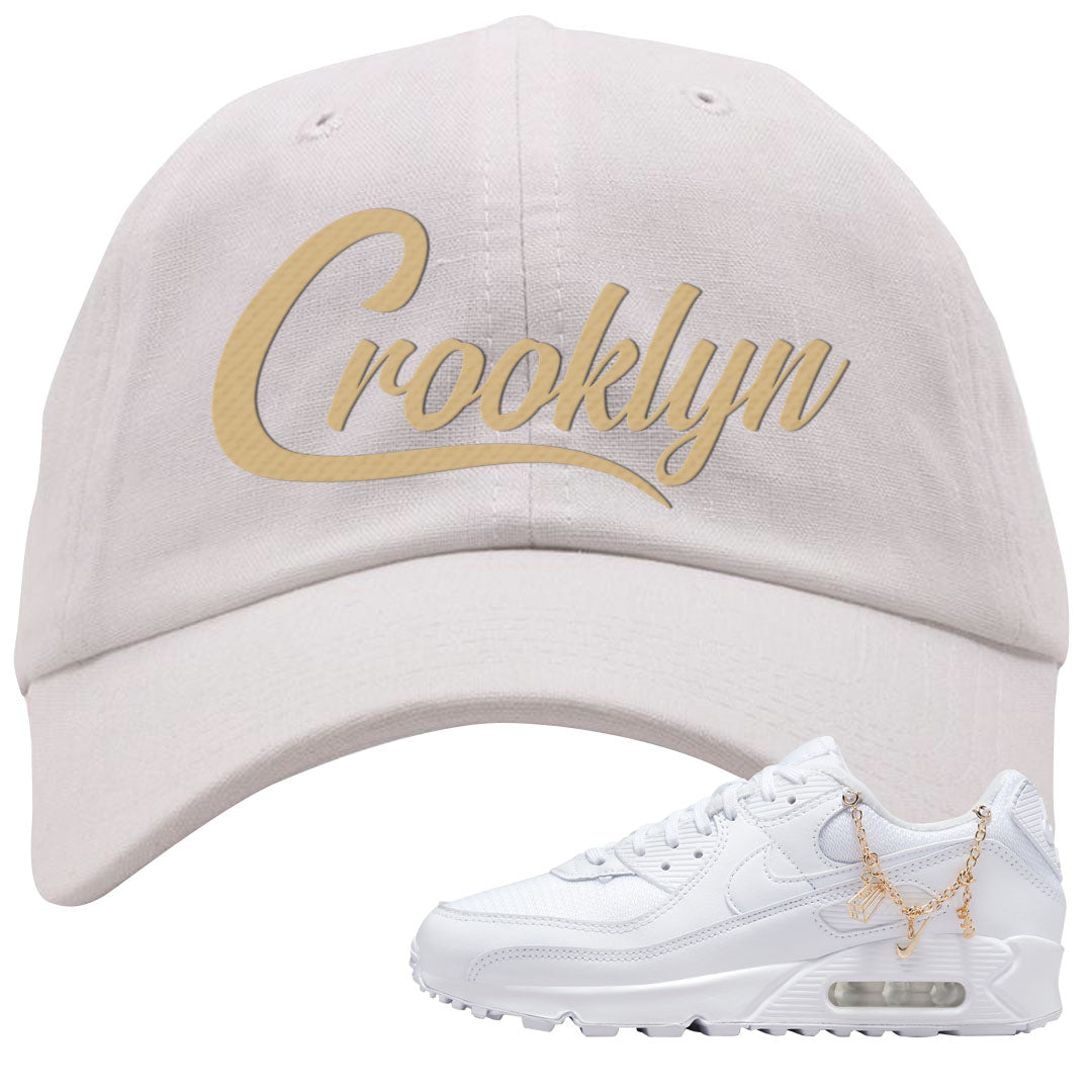 Charms 90s Dad Hat | Crooklyn, White