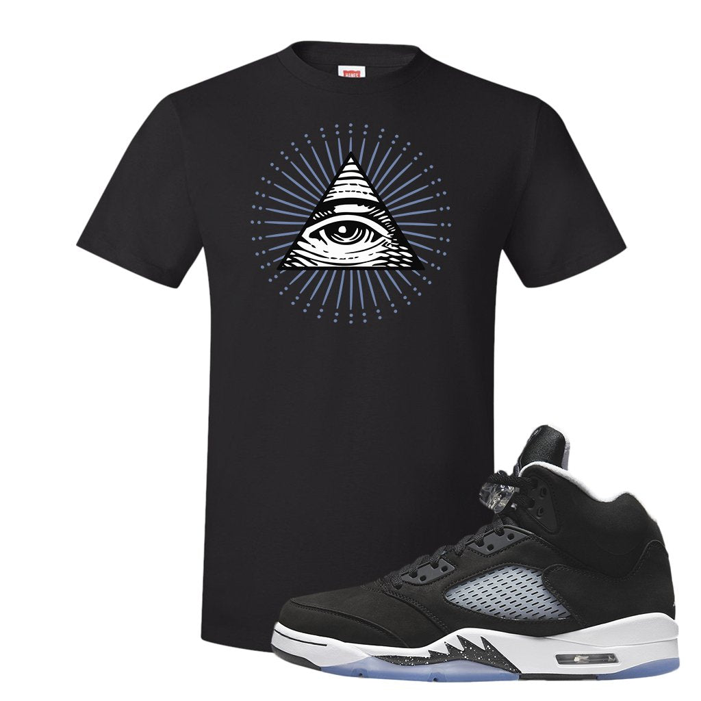 Oreo Moonlight 5s T Shirt | All Seeing Eye, Black