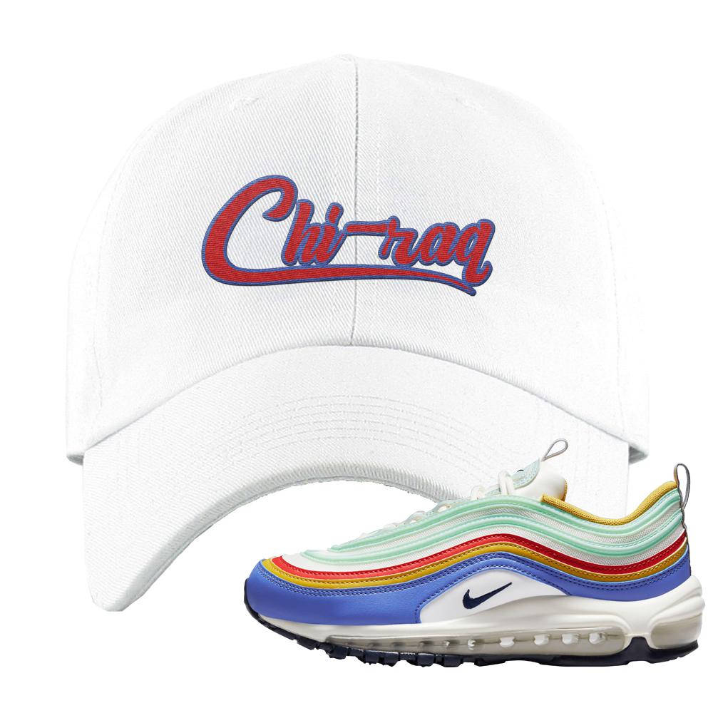 Multicolor 97s Dad Hat | Chiraq, White