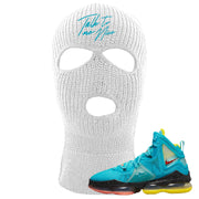 South Beach Christmas Bron 19s Ski Mask | Talk To Me Nice, White