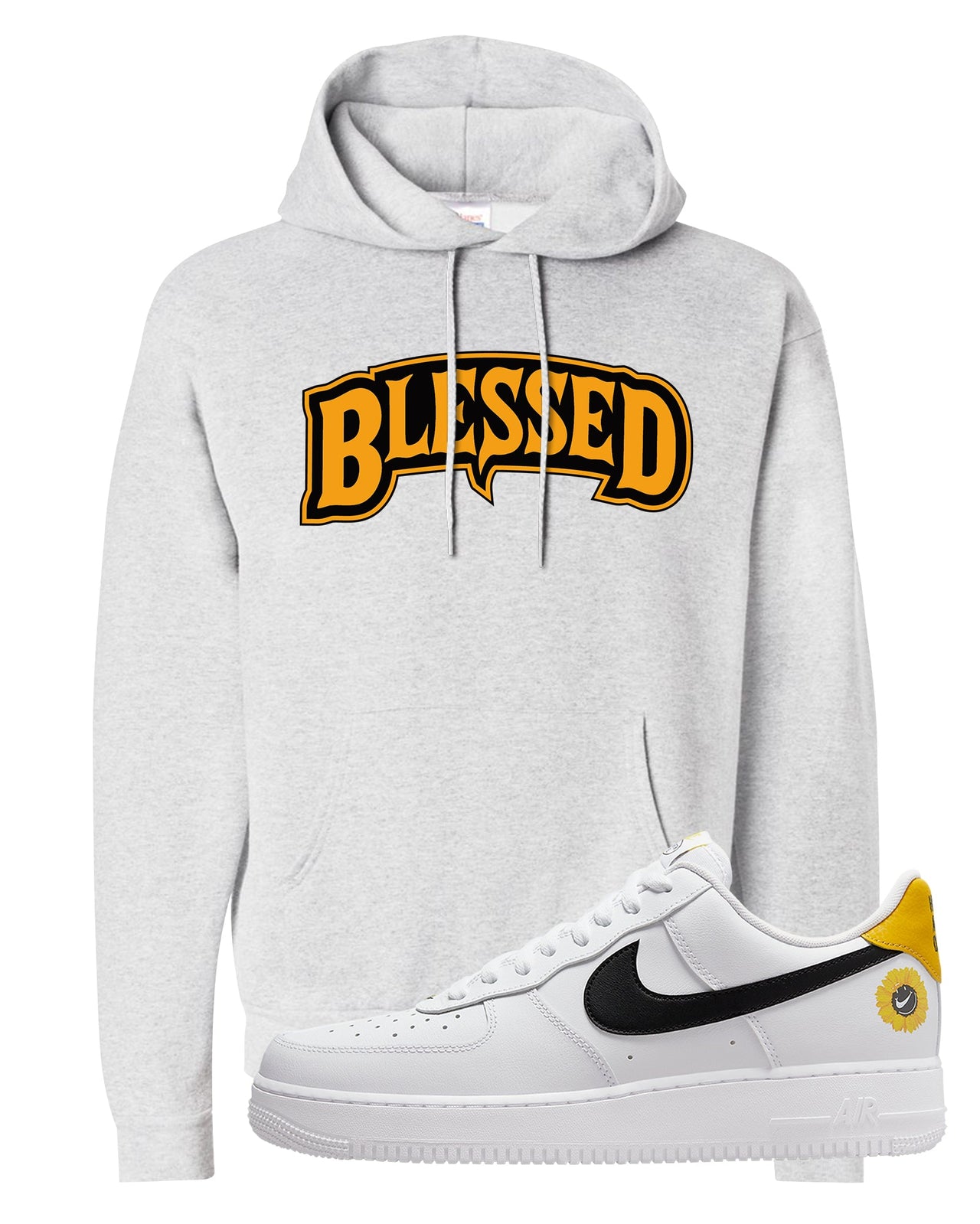 Have A Nice Day AF1s Hoodie | Blessed Arch, Ash