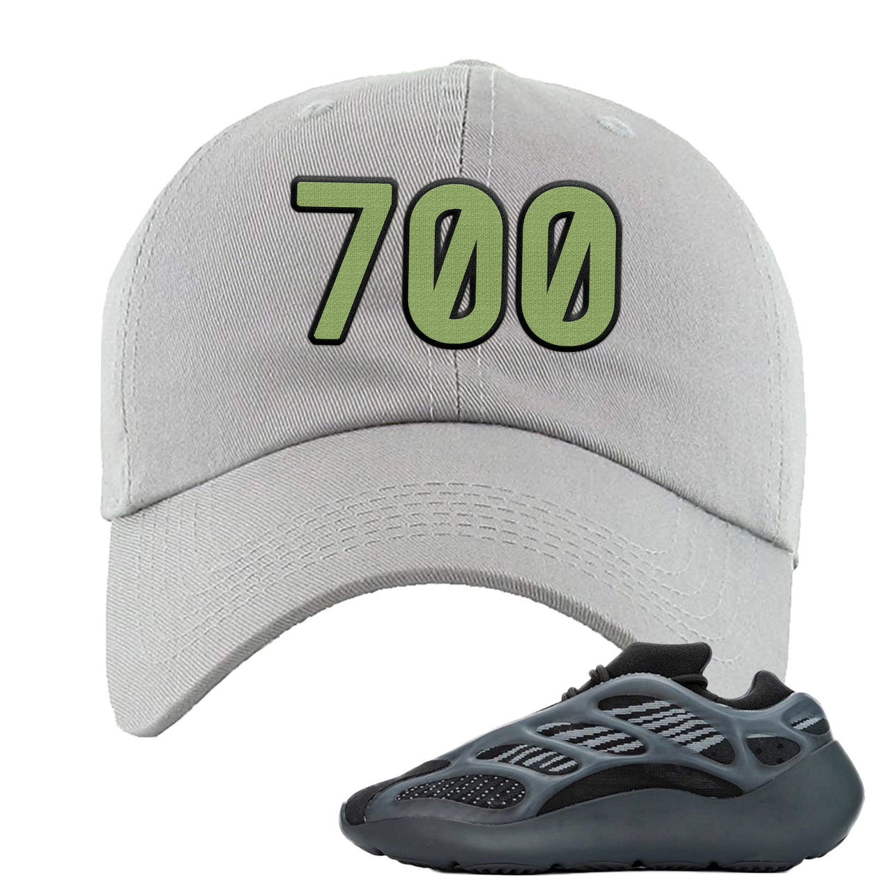 Alvah v3 700s Dad Hat | 700 Logo, Light Gray