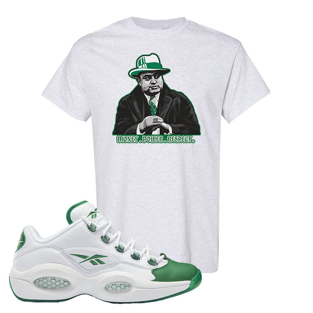 Question Low Green Toe T Shirt | Capone Illustration, Ash