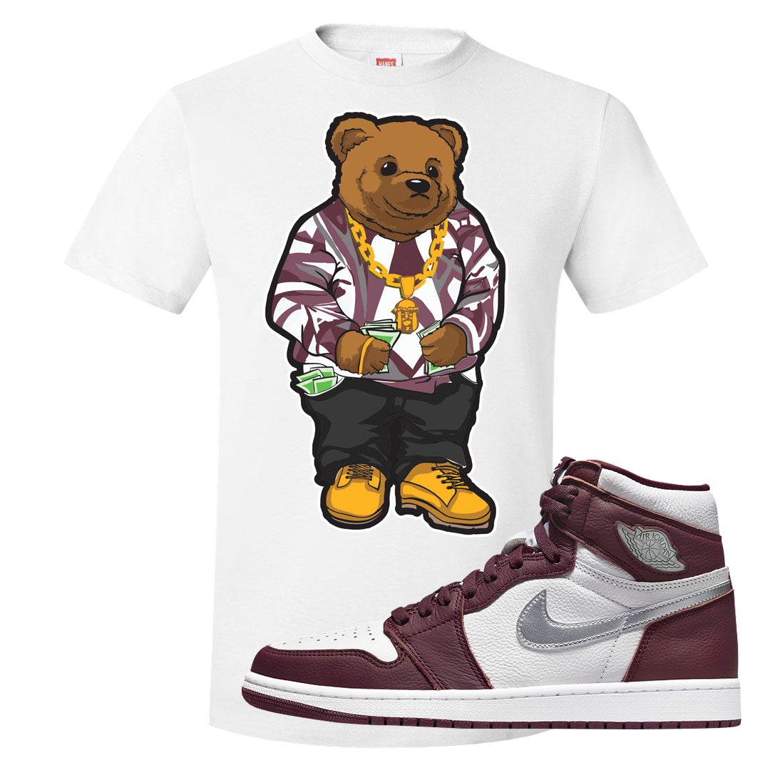 Bordeaux 1s T Shirt | Sweater Bear, White