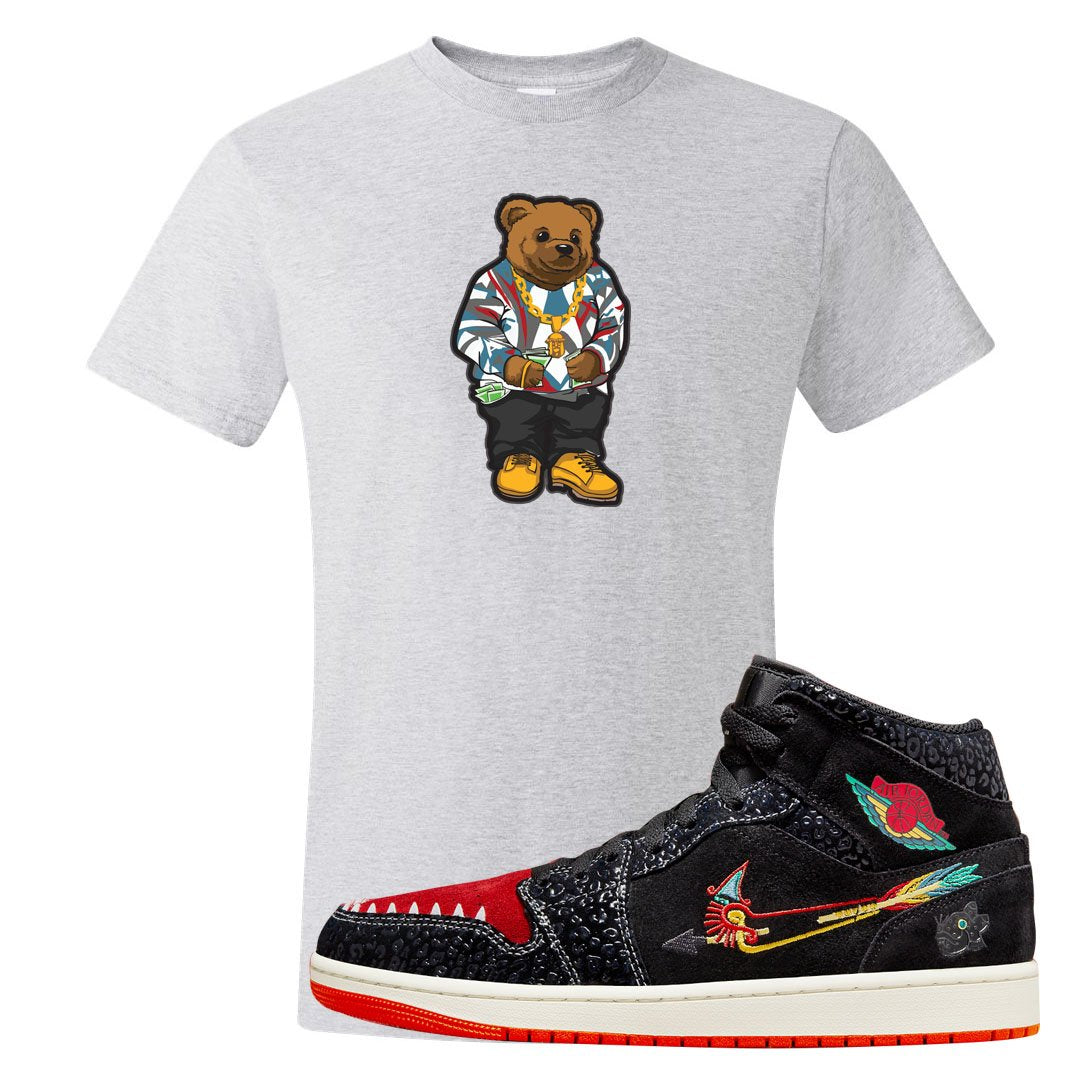 Always Familia Mid 1s T Shirt | Sweater Bear, Ash